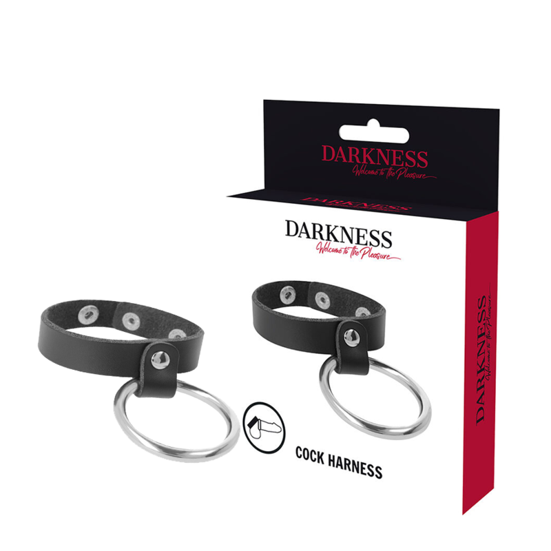 Пръстенът DARKNESS без вибрации за пенис и тестиси
