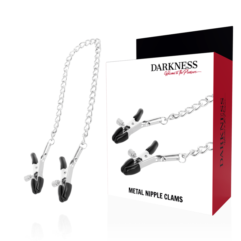 DARKNESS Sensations регулируеми щипки за зърна с верижка