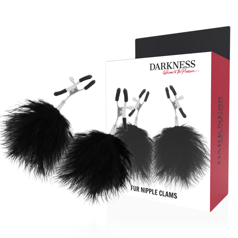 Щипки за зърна DARKNESS с помпони