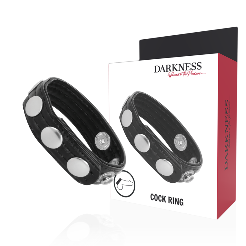 DARKNESS SENSATIONS пенис пръстен без вибрации от кожа