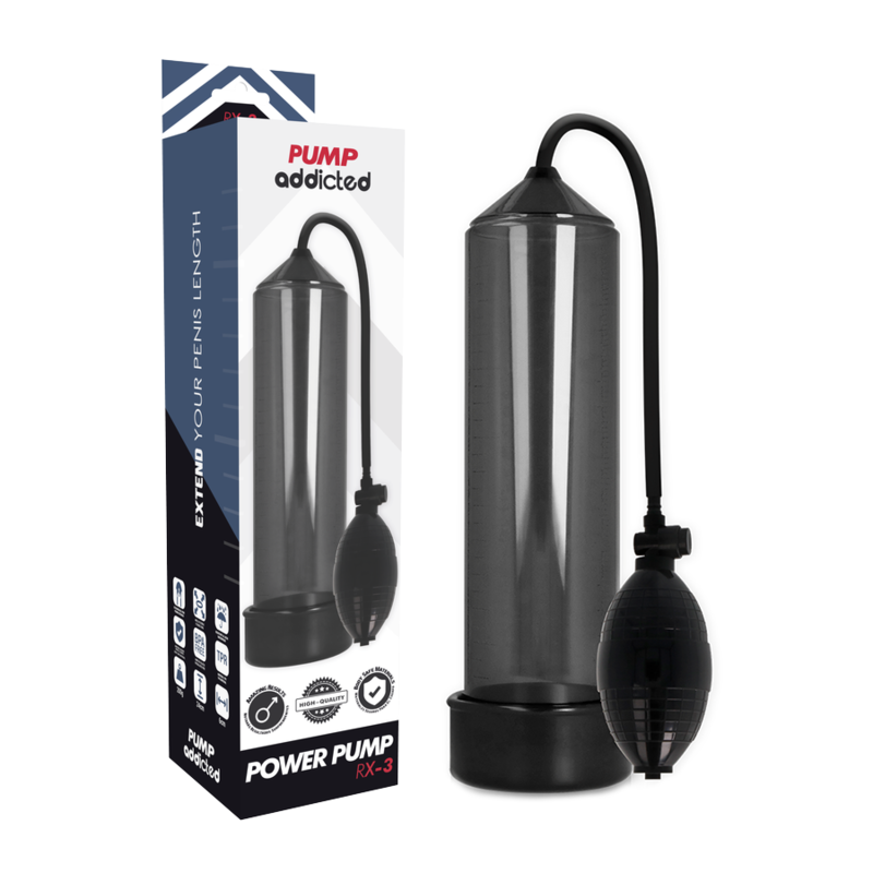 PUMP ADDICTED RX3 пенис помпа, черна