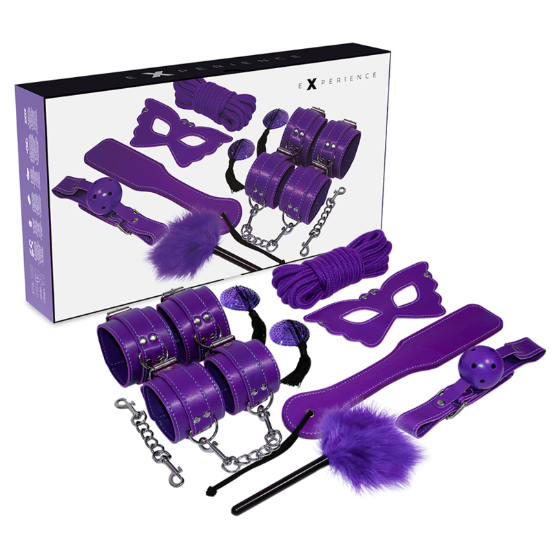 BDSM комплект EXPERIENCE Purple Series с 8 части