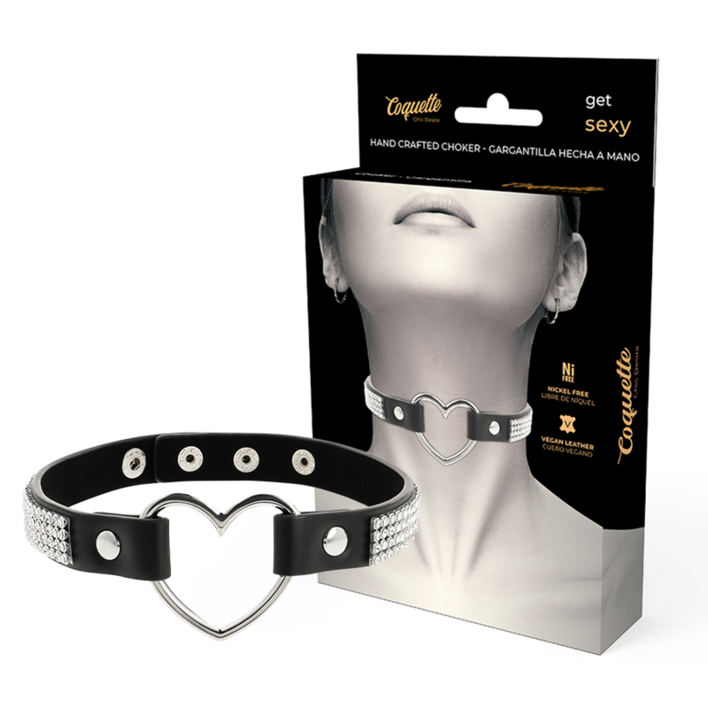 BDSM нашийник Coquette Chic Desire със сърце