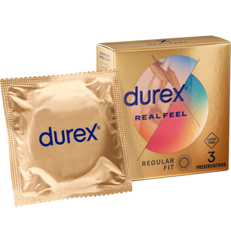 Презервативи Durex RealFeel без латекс, 3 броя