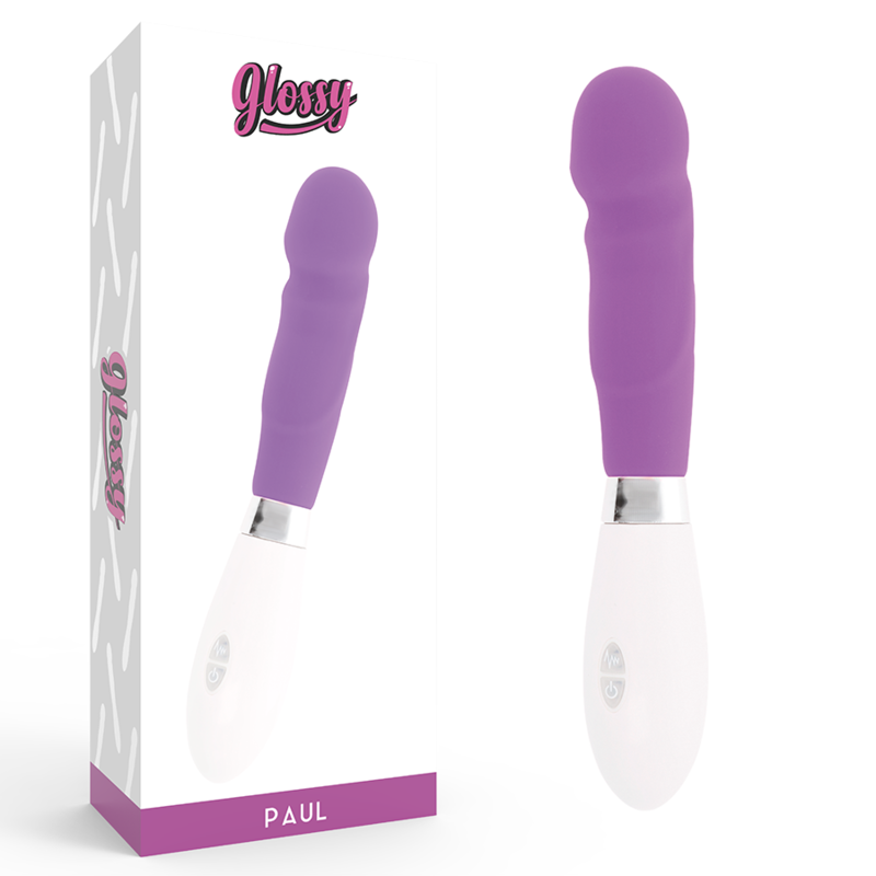 GLOSSY Paul вибратор за G точката, лилав
