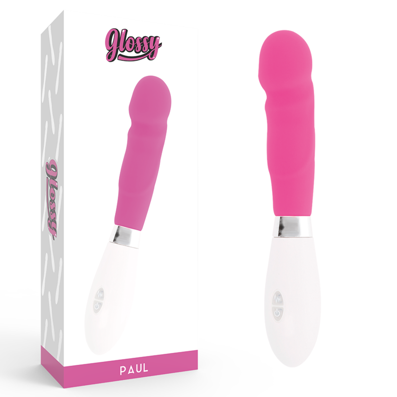 GLOSSY Paul вибратор за G точка, розов