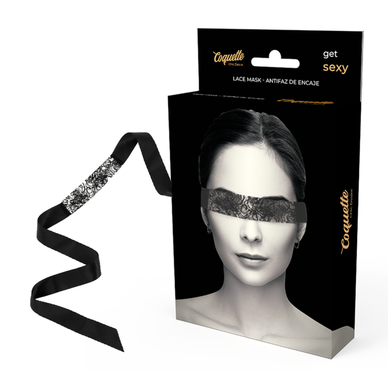Черна дантелена маска за очи Coquette Chic Desire