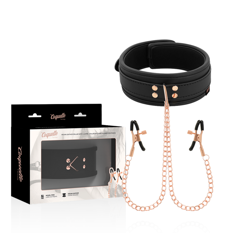 Coquette Fantasy Chic Desire BDSM яка с щипки за зърна