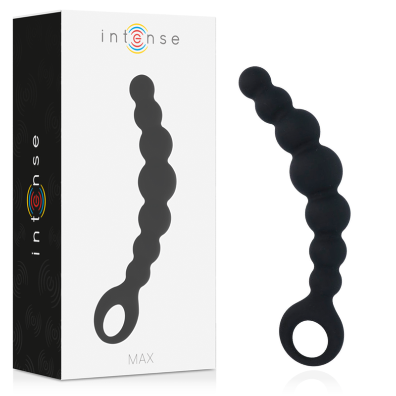 Анална броеница INTENSE MAX Black с 8 топчета