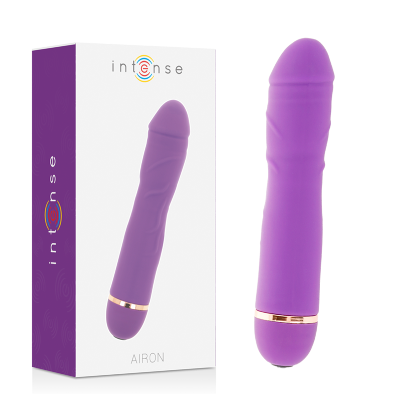 Силиконов вибратор INTENSE Airon, цвят люляк