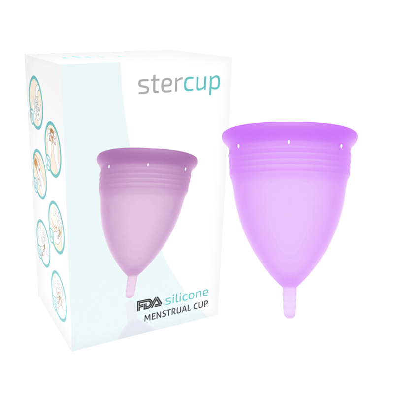 Менструална чашка STERCUP, виолетова, размер L