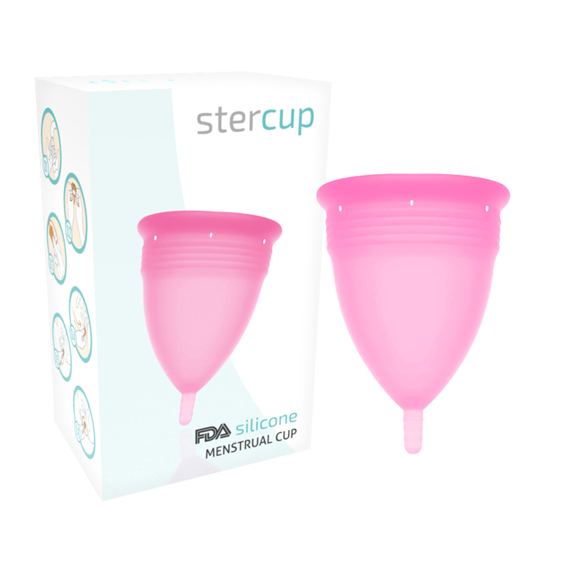 Менструална чашка Stercup, розова, размер L