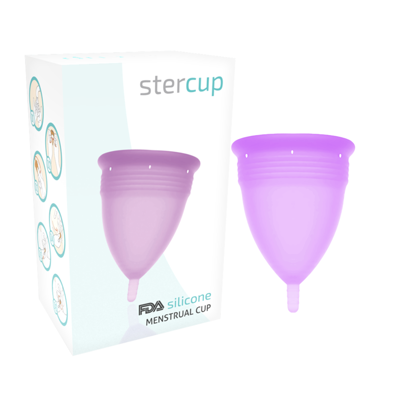 Менструална чашка STERCUP, виолетова, размер S