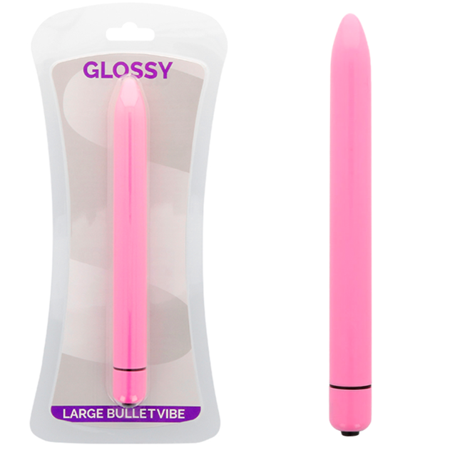 GLOSSY Slim мини вибратор Deep Rose