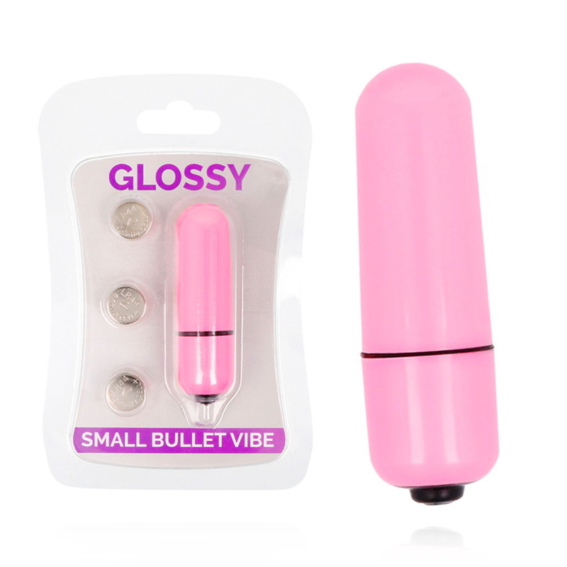 GLOSSY Small Bullet мини вибратор в тъмнорозово