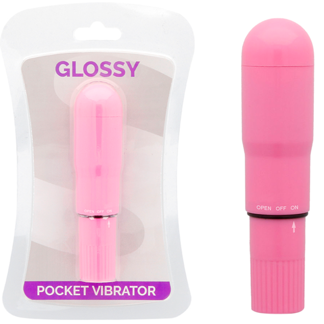 GLOSSY Pocket Vibrator Deep Rose мини вибратор