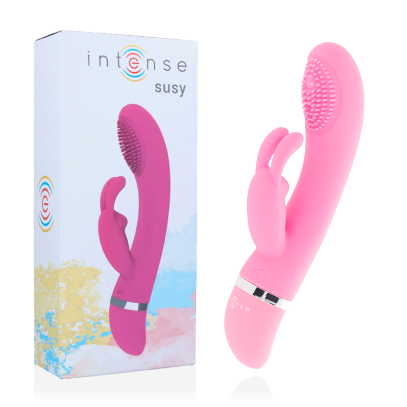 INTENSE Susy заек вибратор от силикон, розов