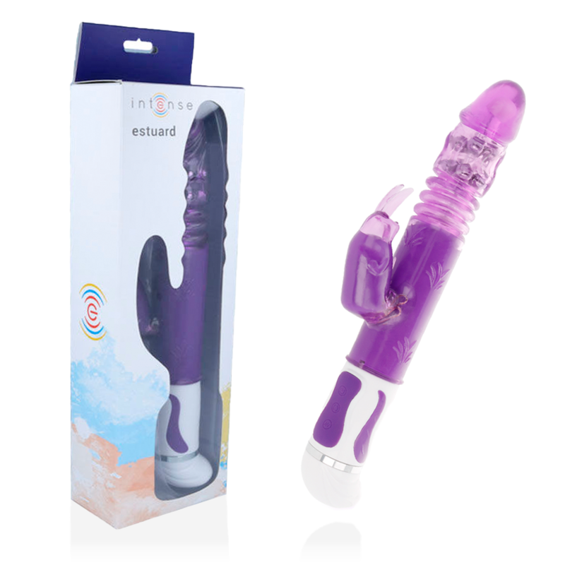 Вибратор INTENSE Estuard Up&Down Rotator, в цвят люляк