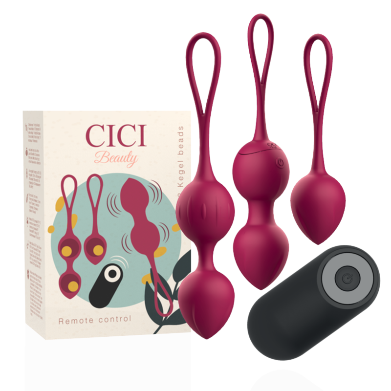 Вибратор CICI BEAUTY с дистанционно управление и три вагинални топчета