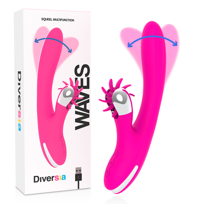 Вибратор DIVERSIA Bunny Waves, 24 см