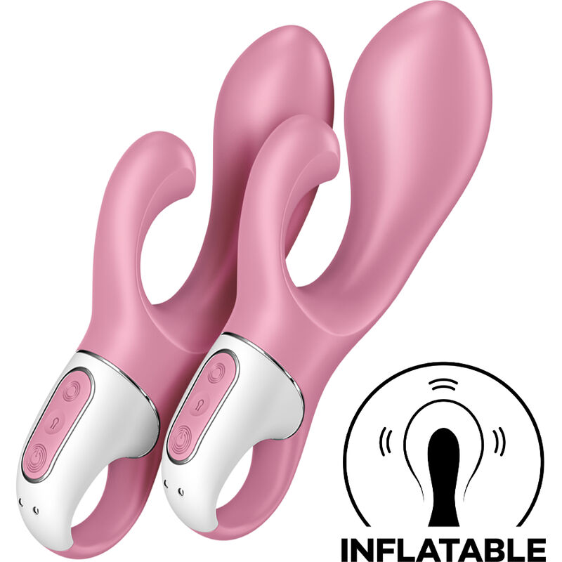 Вибратор Satisfyer Air Pump Bunny 2, розов