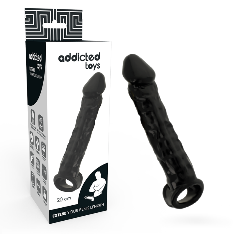 ADDICTED TOYS Dong Extension удължител за пенис, черен