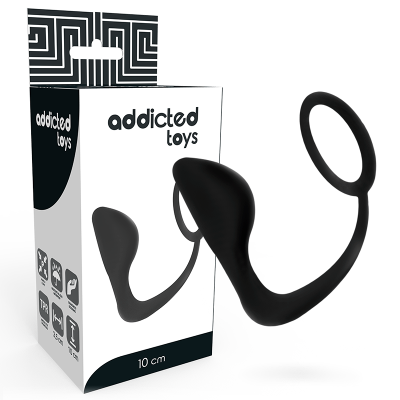 ADDICTED TOYS анална тапа с вграден пръстен за пенис