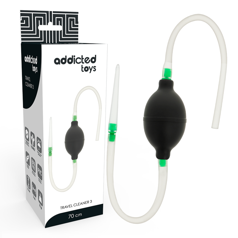 ADDICTED TOYS Black Enema Set за интимна хигиена