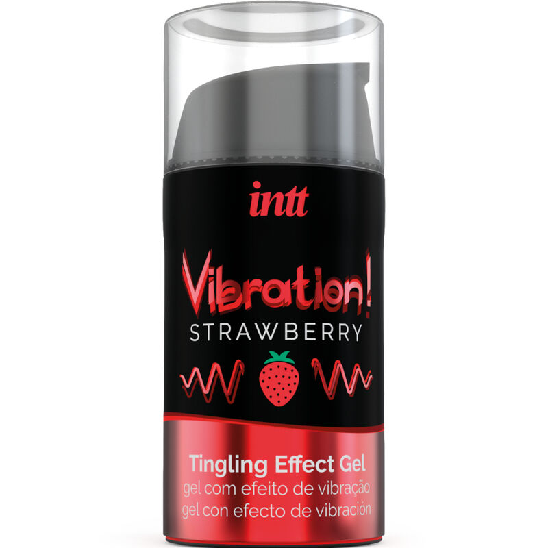 INTT Vibration стимулиращ интимен гел с вкус на ягода, 15 ml