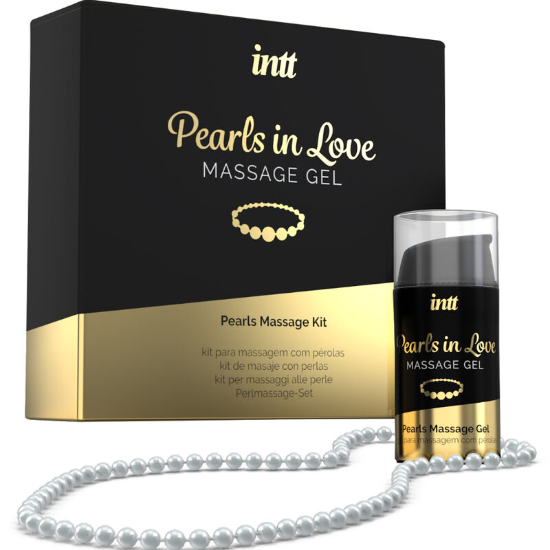 Масажен подаръчен комплект INTT Pearls In Love с перлена огърлица