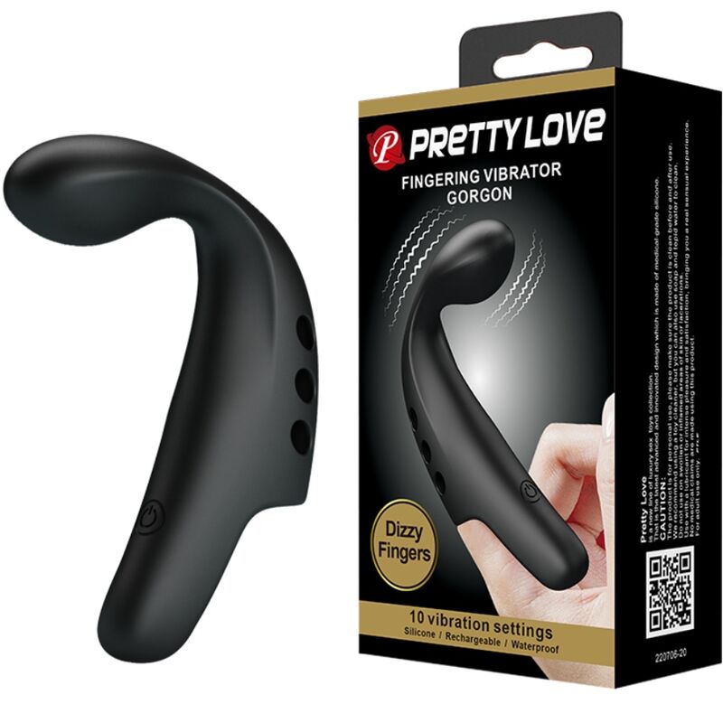 Pretty Love Black Gorgon вибратор за пръст
