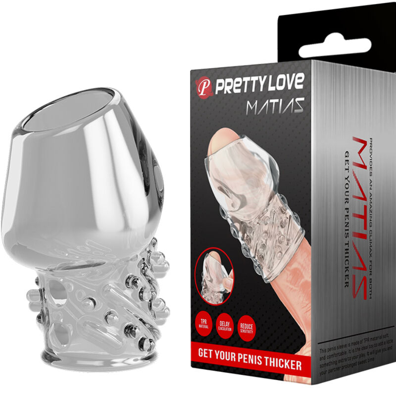 Прозрачна обвивка за пенис Pretty Love Matias