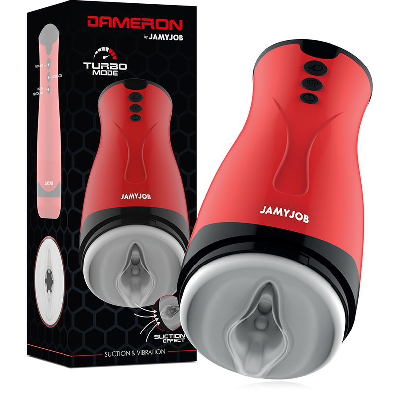 Вибриращ мастурбатор JAMYJOB Dameron с функция за засмукване