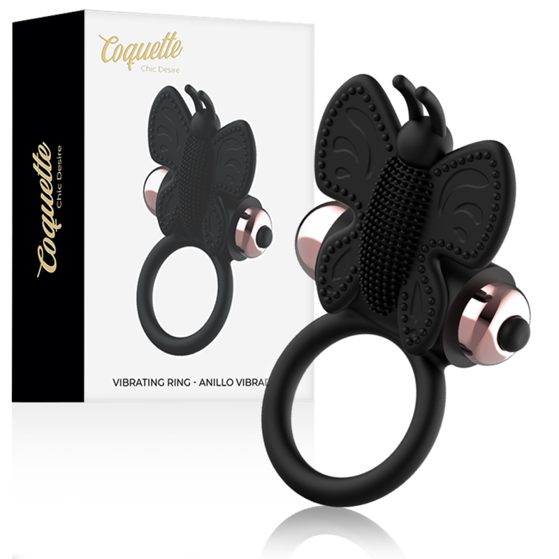 Coquette Chic Desire вибриращ пенис пръстен с пеперуда