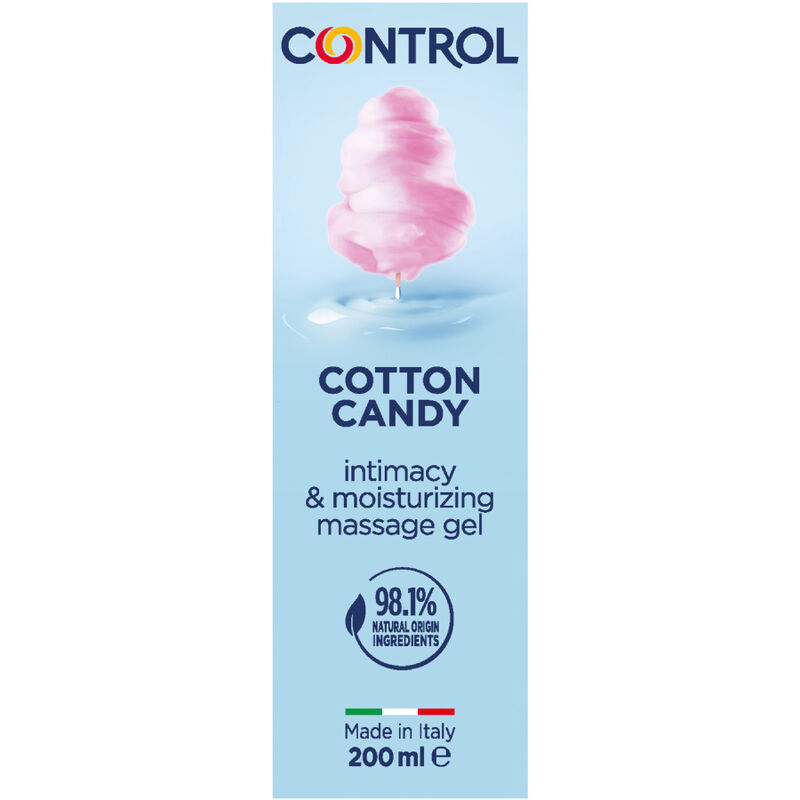 Масажен гел CONTROL Cotton Candy, 200 мл