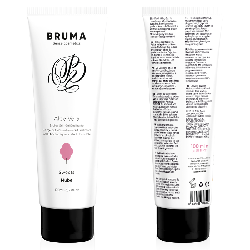 Лубрикант BRUMA с вкус на алое вера, 100 ml
