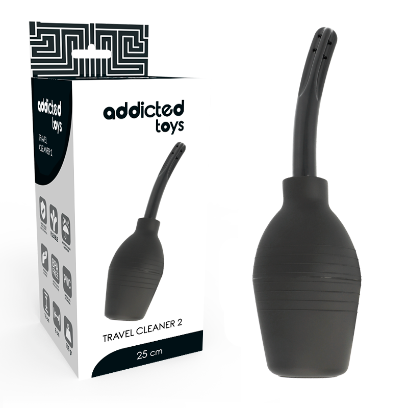 ADDICTED TOYS Squeeze Clean Black промивна топка за интимна хигиена