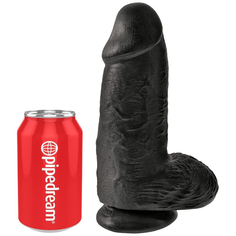 KING COCK Chubby страпон дилдо, черен