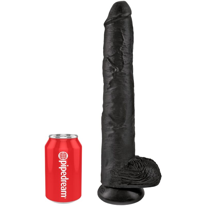 Дилдо за страпон KING COCK с вендуза, черно