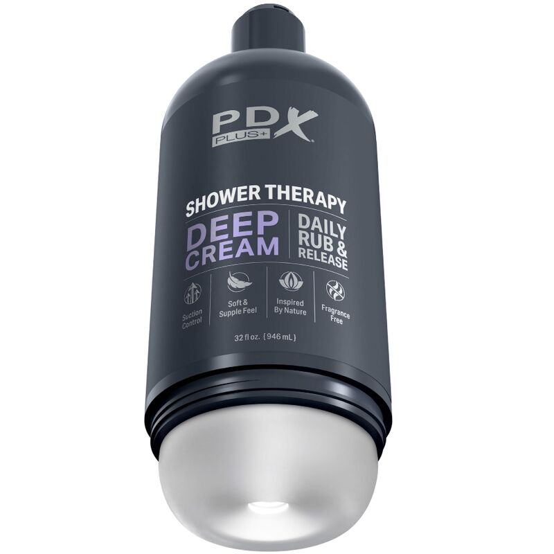 Мастурбатор PDX PLUS Shower Therapy с визия на бутилка шампоан