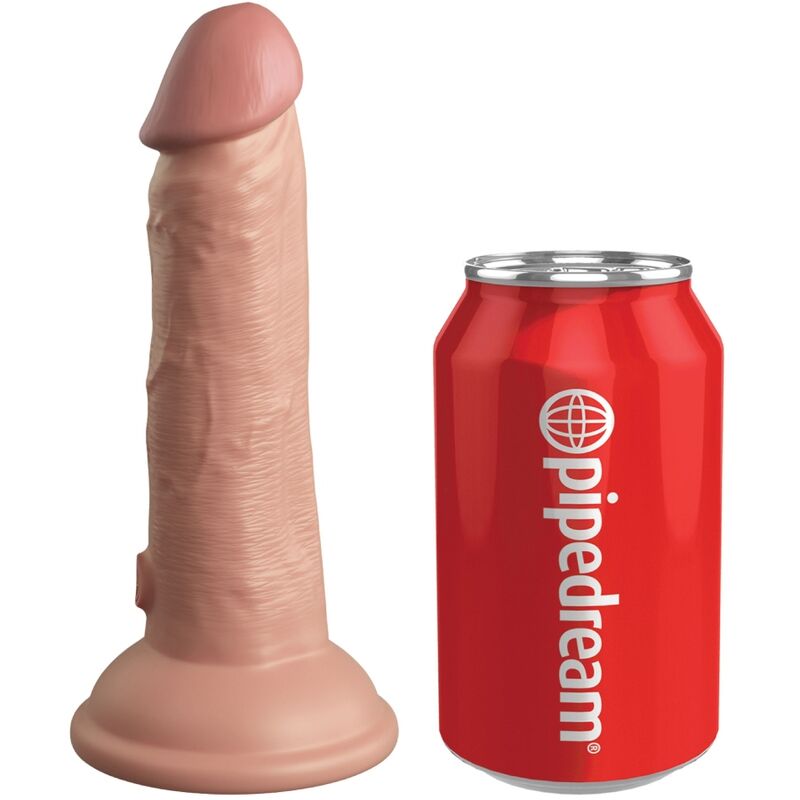 Реалистичен вибратор KING COCK Elite от силикон, 15,2 см