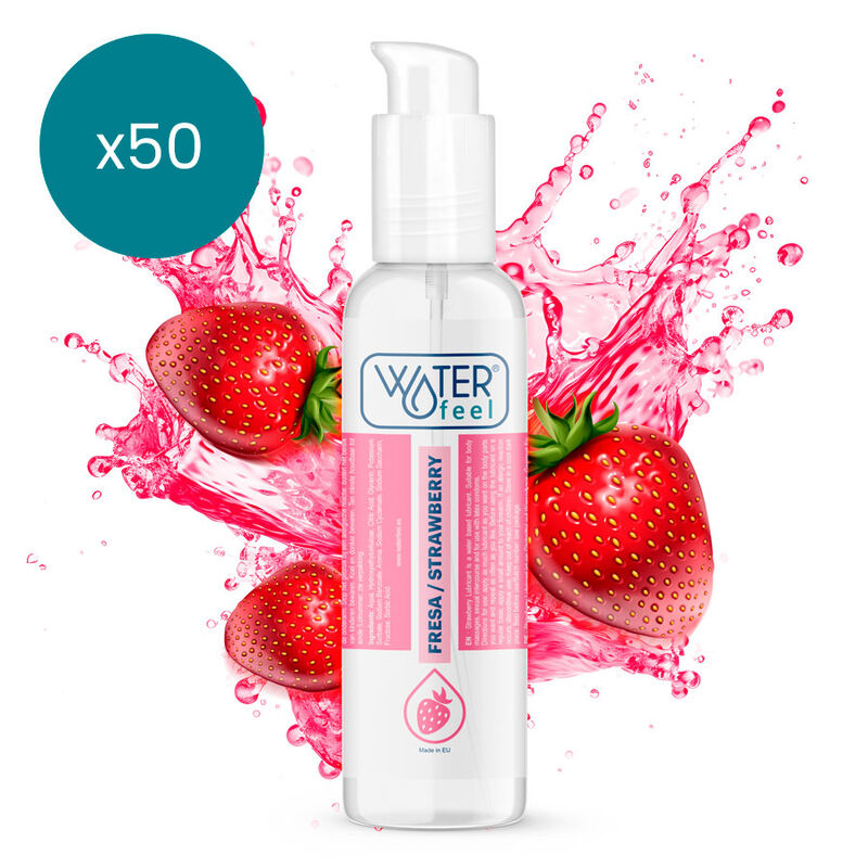 Лубрикант на водна основа с ягодов вкус, 175 ml, за дълготрайно овлажняване WATERFEEL