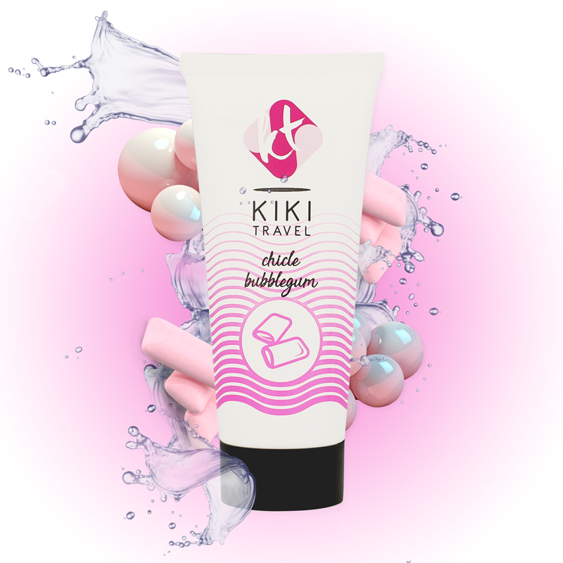 Лубрикант KIKÍ TRAVEL с вкус на дъвка, 50 ml