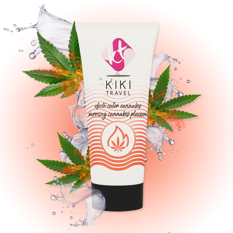 KIKÍ TRAVEL затоплящ лубрикант с вкус на канабис, 50 ml