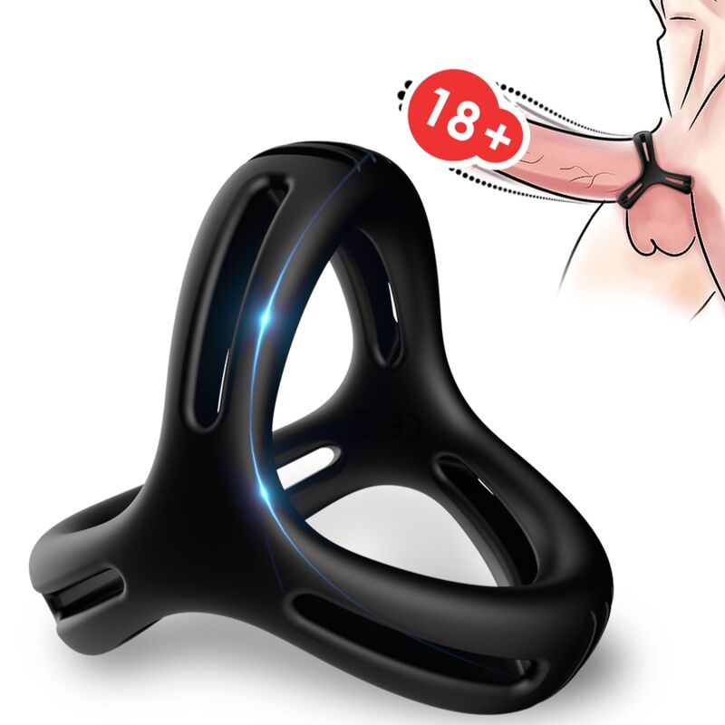 ARMONY X Ring Multiposition пенисен пръстен без вибрации, черен