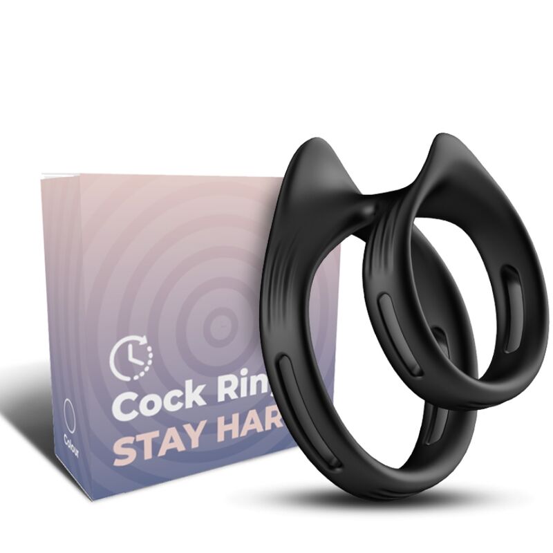Armony Dualring пенис пръстен без вибрации, черен