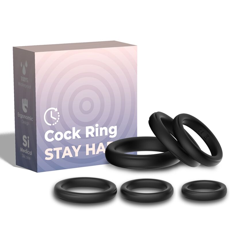ARMONY FOR HIM Lock Rings: пръстени за пенис без вибрация, комплект от 6 броя