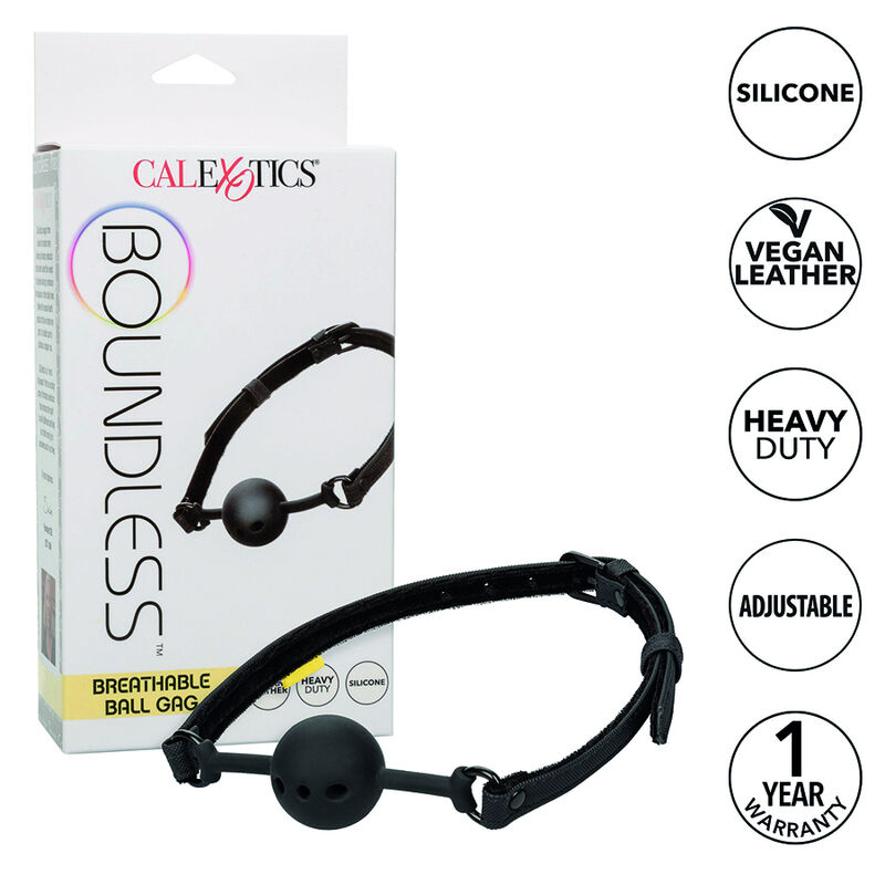 CalExotics Boundless топка за уста от дишащ силикон