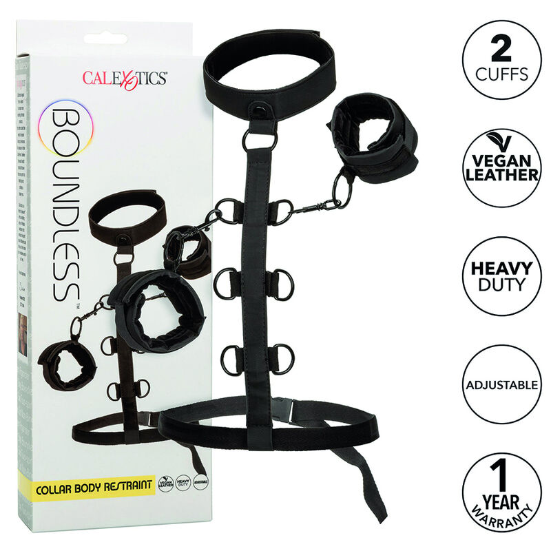 Комплект за бондаж CalExotics Boundless с нашийник и маншети