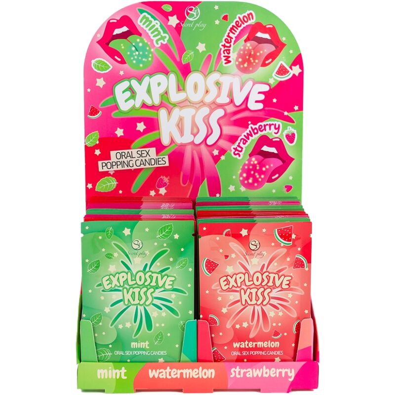 SECRET PLAY Explosive Candy, бонбони с пукащ ефект, дисплей от 48 броя